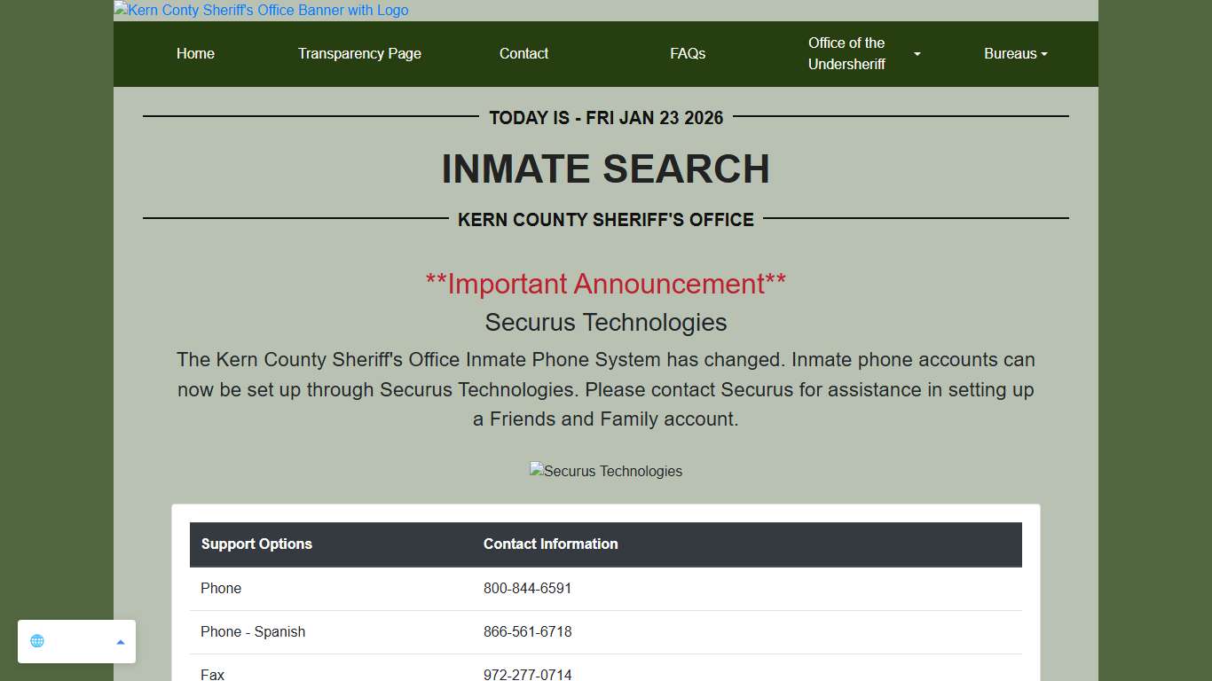 Inmate Search KCSO